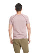 Next Level Apparel Men's Mock Twist Short-Sleeve Raglan T-Shirt tech maroon ModelBack
