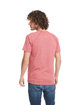 Next Level Apparel Men's Mock Twist Short-Sleeve Raglan T-Shirt tech red ModelBack
