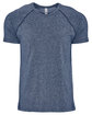 Next Level Apparel Men's Mock Twist Short-Sleeve Raglan T-Shirt indigo OFFront