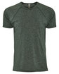Next Level Apparel Men's Mock Twist Short-Sleeve Raglan T-Shirt forest green OFFront