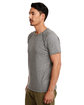 Next Level Apparel Men's Mock Twist Short-Sleeve Raglan T-Shirt heather gray ModelSide