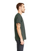Next Level Apparel Men's Mock Twist Short-Sleeve Raglan T-Shirt forest green ModelSide
