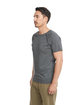 Next Level Apparel Men's Mock Twist Short-Sleeve Raglan T-Shirt  ModelSide