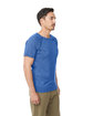 Next Level Apparel Men's Mock Twist Short-Sleeve Raglan T-Shirt tech royal ModelSide