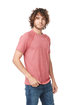 Next Level Apparel Men's Mock Twist Short-Sleeve Raglan T-Shirt tech red ModelSide