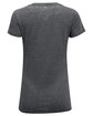 Threadfast Apparel Ladies' Vintage Dye Short-Sleeve V-Neck T-Shirt vintage charcoal OFBack