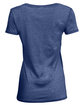 Threadfast Apparel Ladies' Vintage Dye Short-Sleeve V-Neck T-Shirt vintage navy OFBack