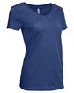 Threadfast Apparel Ladies' Vintage Dye Short-Sleeve V-Neck T-Shirt vintage navy OFQrt
