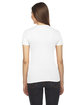 American Apparel Ladies' Fine Jersey USA Made Short-Sleeve T-Shirt WHITE ModelBack