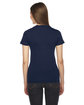 American Apparel Ladies' Fine Jersey USA Made Short-Sleeve T-Shirt navy ModelBack
