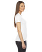 American Apparel Ladies' Fine Jersey USA Made Short-Sleeve T-Shirt WHITE ModelSide