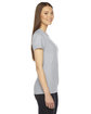 American Apparel Ladies' Fine Jersey USA Made Short-Sleeve T-Shirt HEATHER GREY ModelSide