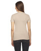 American Apparel Ladies' Fine Jersey Short-Sleeve T-Shirt CREME ModelBack
