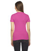American Apparel Ladies' Fine Jersey Short-Sleeve T-Shirt FUCHSIA ModelBack