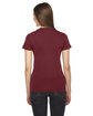 American Apparel Ladies' Fine Jersey Short-Sleeve T-Shirt CRANBERRY ModelBack