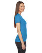 American Apparel Ladies' Fine Jersey Short-Sleeve T-Shirt TEAL ModelSide