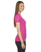 American Apparel Ladies' Fine Jersey Short-Sleeve T-Shirt FUCHSIA ModelSide