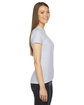 American Apparel Ladies' Fine Jersey Short-Sleeve T-Shirt ASH GREY ModelSide