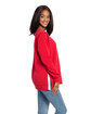 chicka-d Ladies' Bato Basics Fleece Tunic red ModelSide
