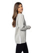 chicka-d Ladies' Bato Basics Fleece Tunic heather grey ModelSide