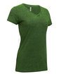 Threadfast Apparel Ladies' Cross Dye Short-Sleeve V-Neck T-Shirt emerald OFQrt