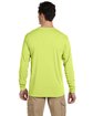 Jerzees Adult DRI-POWER SPORT Long-Sleeve T-Shirt safety green ModelBack