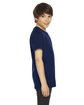 American Apparel Youth Fine Jersey Short-Sleeve T-Shirt NAVY ModelSide