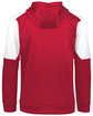 Holloway Unisex Momentum Team Hooded Sweatshirt scarlet/ white ModelBack