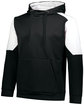 Holloway Unisex Momentum Team Hooded Sweatshirt black/ white ModelQrt