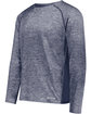 Holloway Men's Electrify Coolcore Long Sleeve T-Shirt navy heather ModelQrt