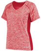 Holloway Ladies' Electrify Coolcore T-Shirt scarlet heather ModelQrt