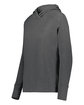 Holloway Ladies' Ventura Softknit Hooded Sweatshirt carbon heather ModelQrt