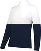 Holloway Ladies' Momentum Team Quarter-Zip Knit navy/ white ModelQrt