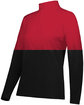 Holloway Ladies' Momentum Team Quarter-Zip Knit black/ scarlet ModelQrt