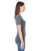 American Apparel Ladies' Fine Jersey Short-Sleeve V-Neck ASPHALT ModelSide