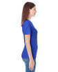 American Apparel Ladies' Fine Jersey Short-Sleeve V-Neck LAPIS ModelSide