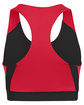 Augusta Sportswear Ladies' All Sport Sports Bra black/ red ModelBack