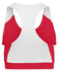Augusta Sportswear Ladies' All Sport Sports Bra red/ white ModelBack