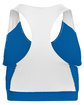 Augusta Sportswear Ladies' All Sport Sports Bra royal/ white ModelBack