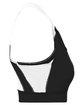 Augusta Sportswear Ladies' All Sport Sports Bra black/ white ModelSide