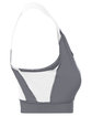 Augusta Sportswear Ladies' All Sport Sports Bra graphite/ white ModelSide