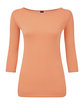 Anvil Ladies' Stretch 3/4 Sleeve T-Shirt TERRACOTTA OFFront