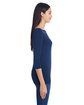Anvil Ladies' Stretch 3/4 Sleeve T-Shirt NAVY ModelSide