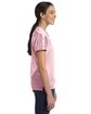 Augusta Sportswear Ladies' Junior Fit Replica Football T-Shirt light pink ModelSide