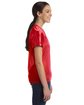 Augusta Sportswear Ladies' Junior Fit Replica Football T-Shirt red ModelSide