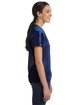 Augusta Sportswear Ladies' Junior Fit Replica Football T-Shirt navy ModelSide