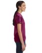 Augusta Sportswear Ladies' Junior Fit Replica Football T-Shirt maroon ModelSide