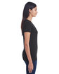 Threadfast Apparel Ladies' Invisible Stripe V-Neck T-Shirt  ModelSide