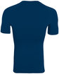 Augusta Sportswear Youth Hyperform Compress Short-Sleeve Shirt navy ModelBack
