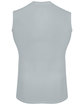 Augusta Sportswear Adult Hyperform Compress Sleeveless Shirt silver ModelBack
